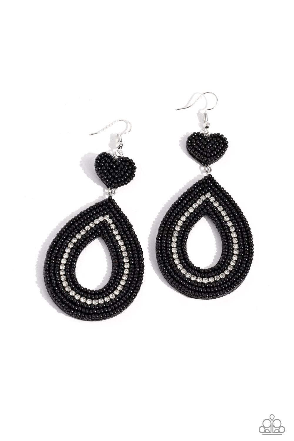 Now SEED Here - black - Paparazzi earrings