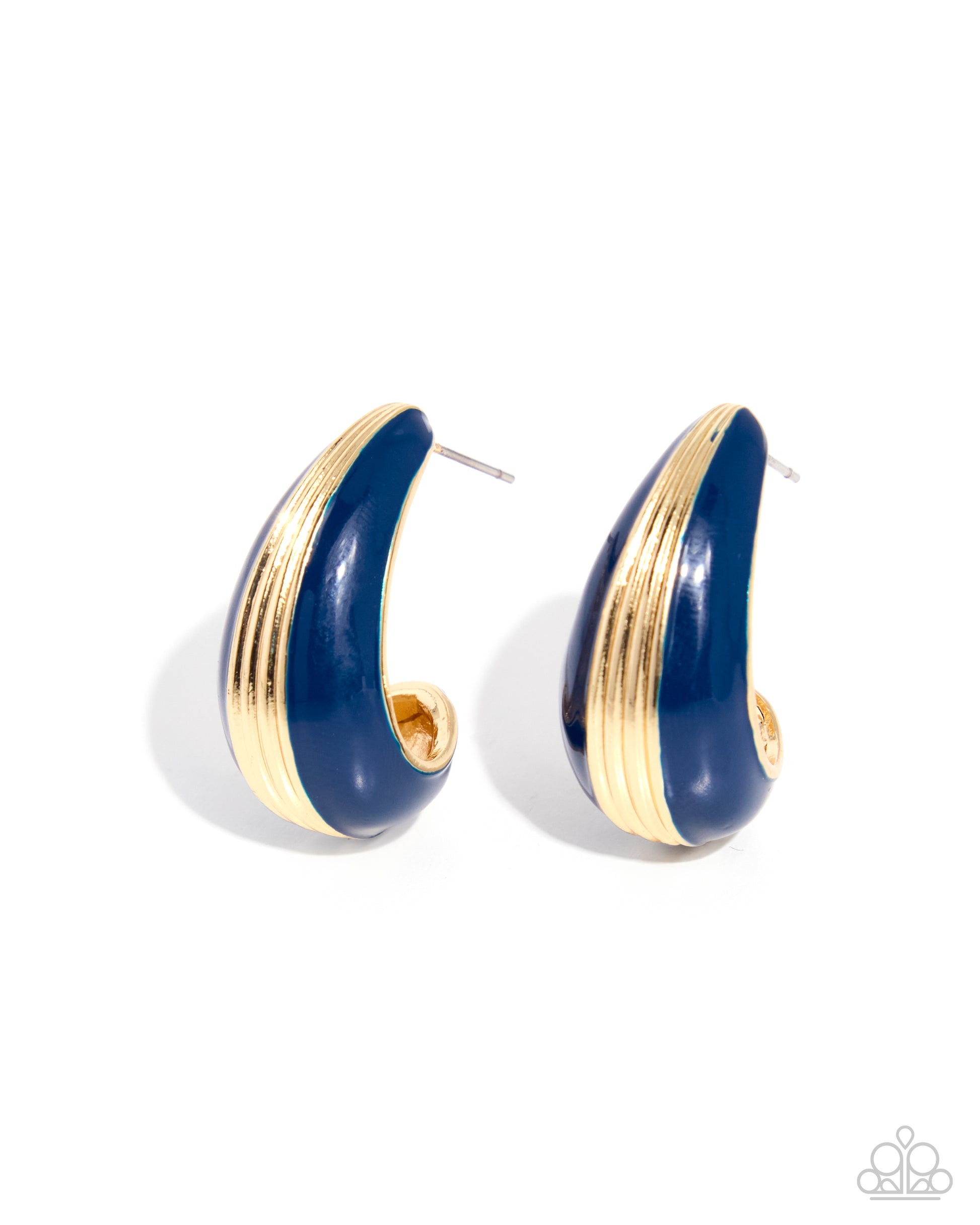 Nuanced Beginnings - blue - Paparazzi earrings