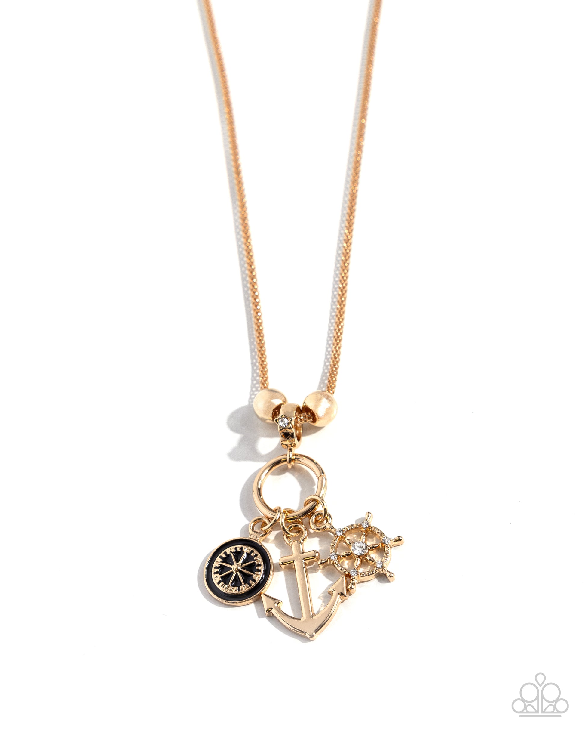 Nuanced Nautical - gold - Paparazzi necklace