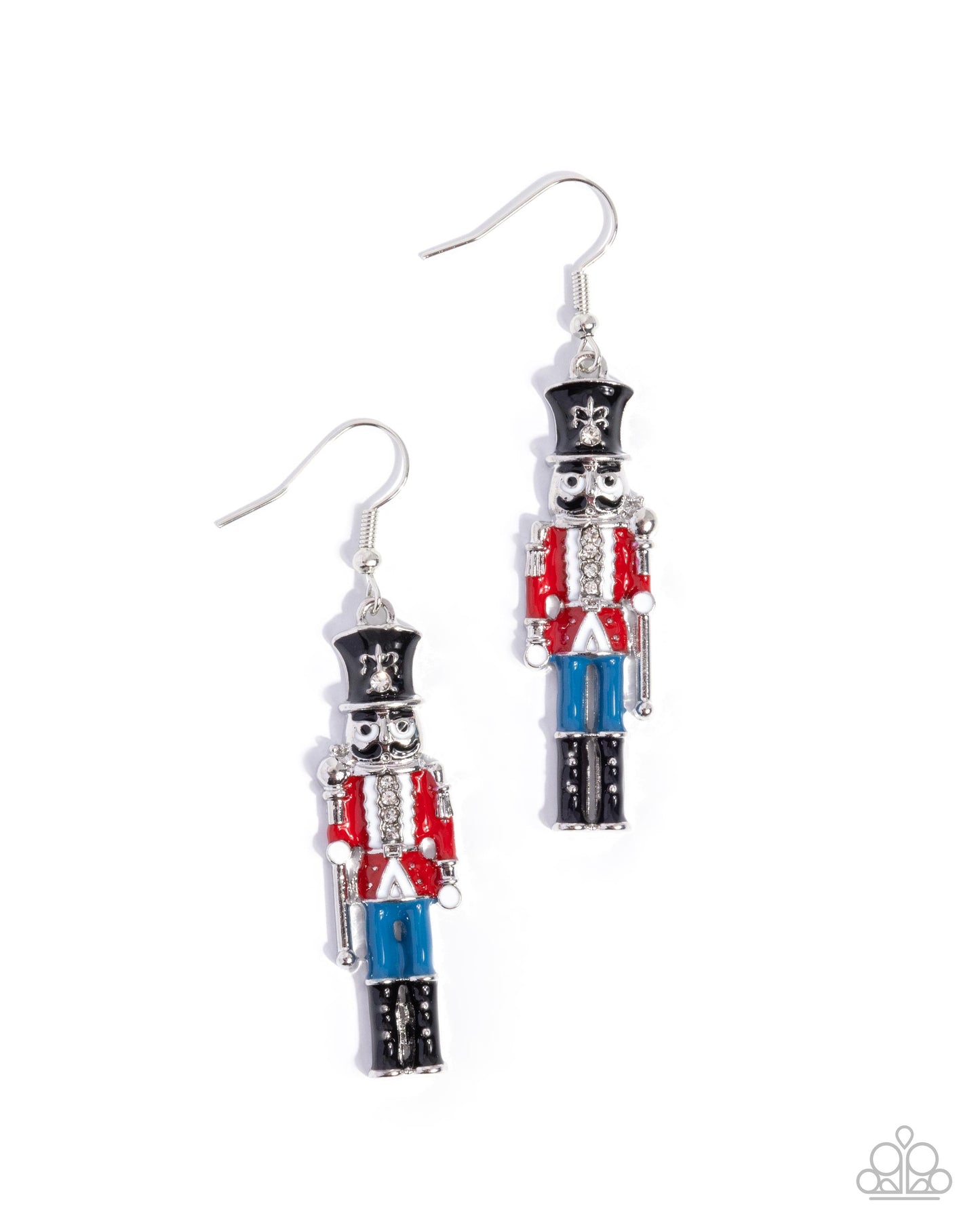 Nutcracker Nuance - red - Paparazzi earrings