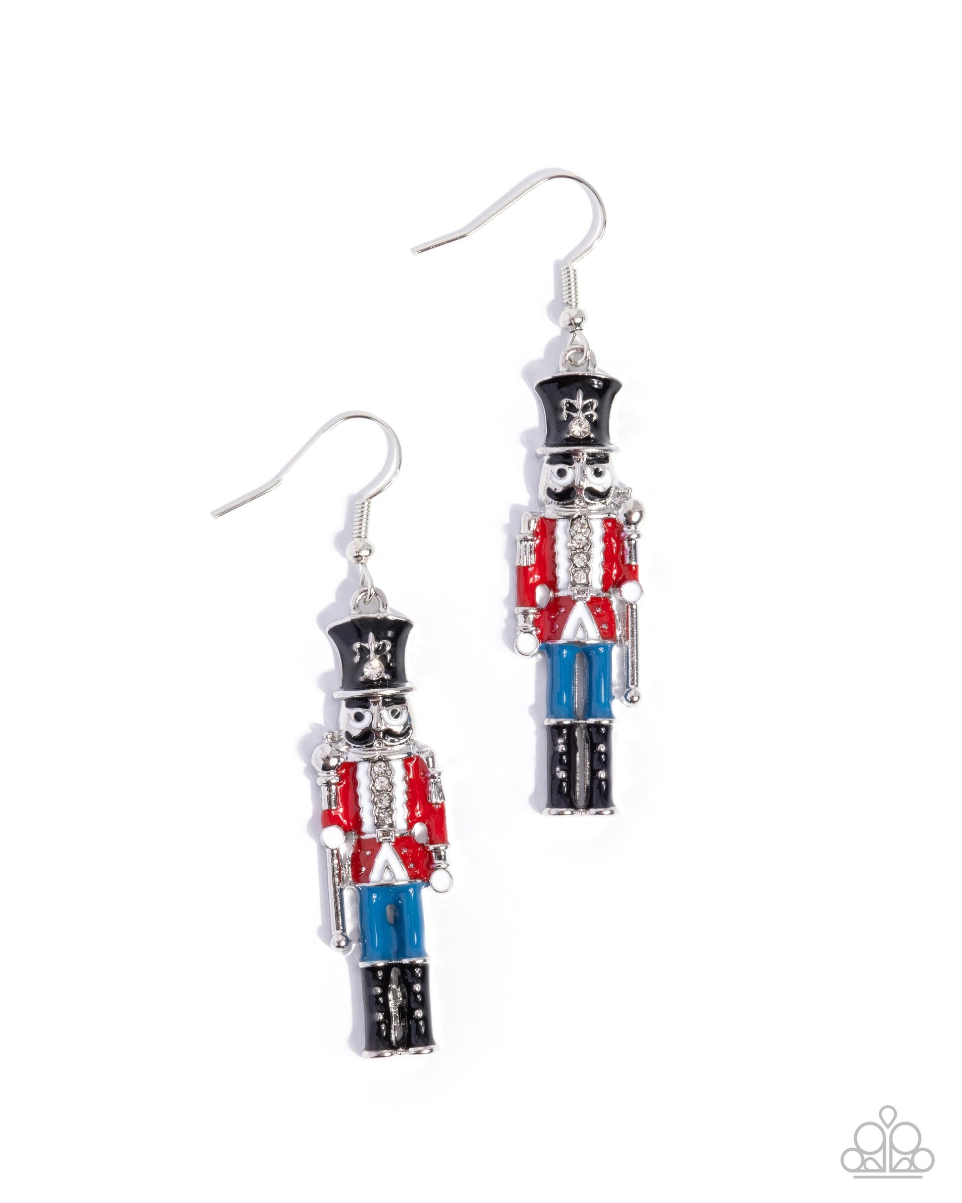 Nutcracker Nuance - red - Paparazzi earrings