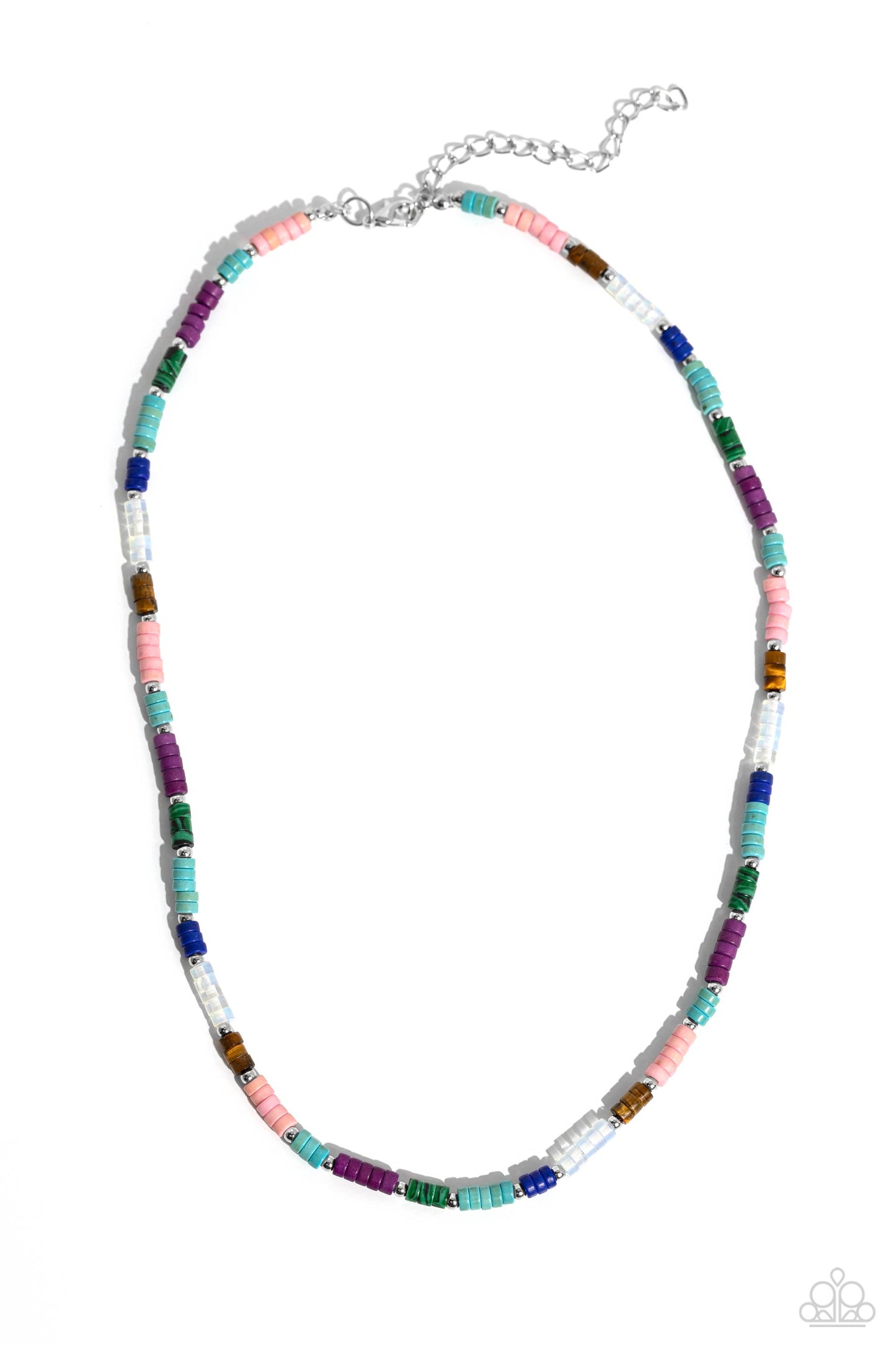 Oasis Outline - multi - Paparazzi necklace – JewelryBlingThing
