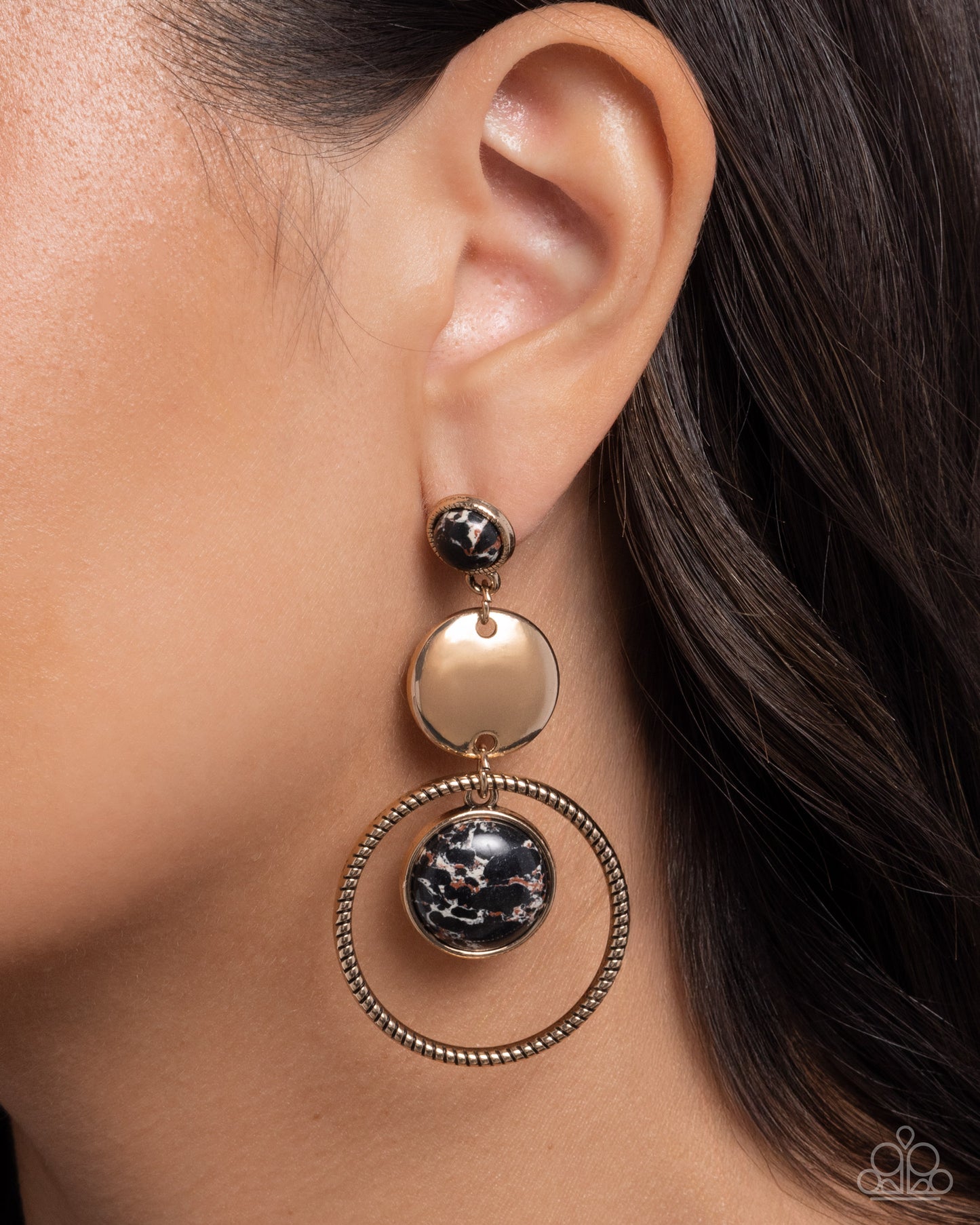 Obsessed Operation - black - Paparazzi earrings