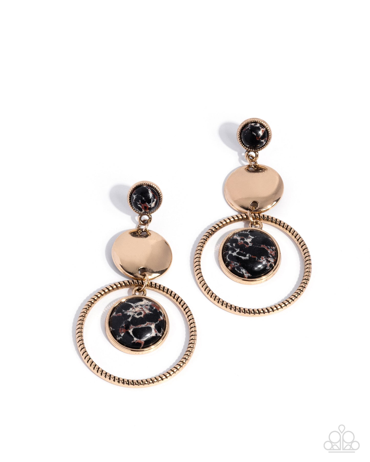 Obsessed Operation - black - Paparazzi earrings