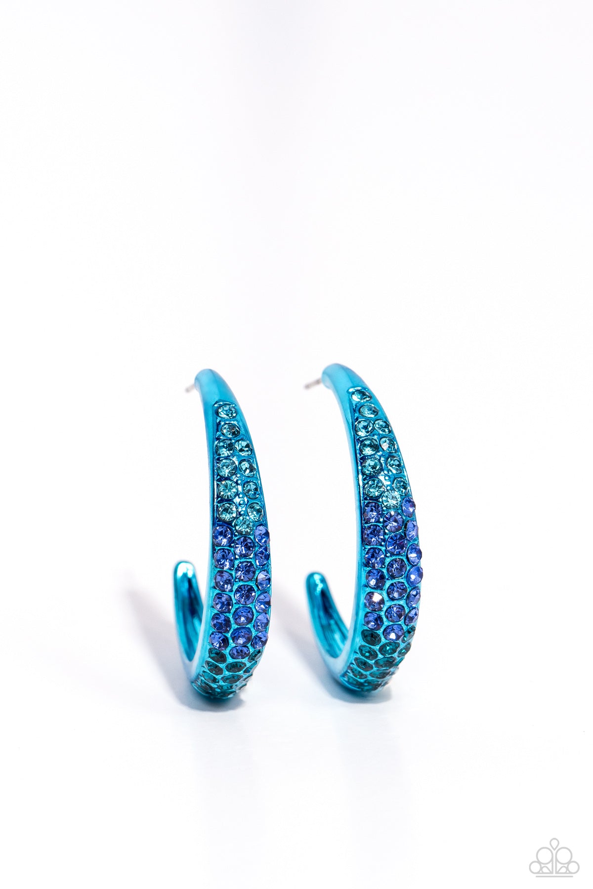 Obsessed with Ombré - blue - Paparazzi earrings