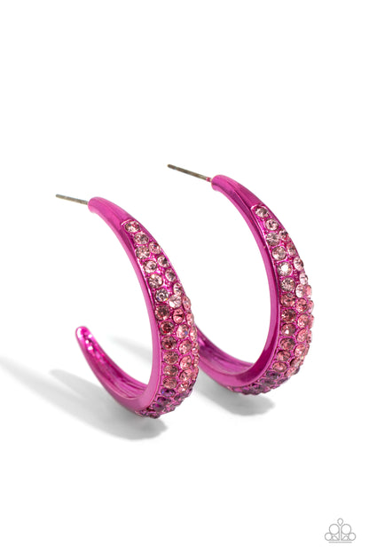 Obsessed with Ombré - pink - Paparazzi earrings