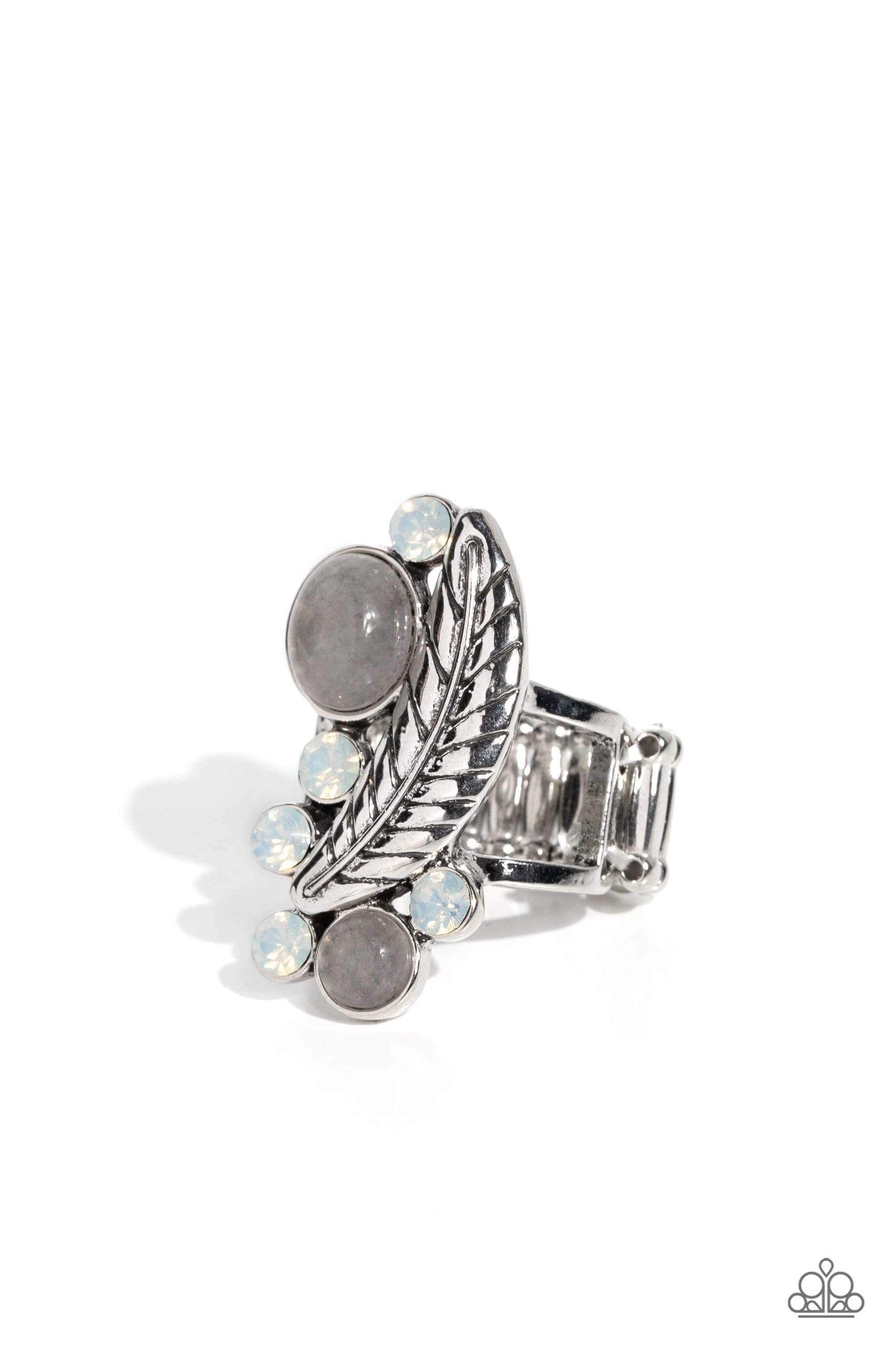 Off To FEATHER-land - silver - Paparazzi ring
