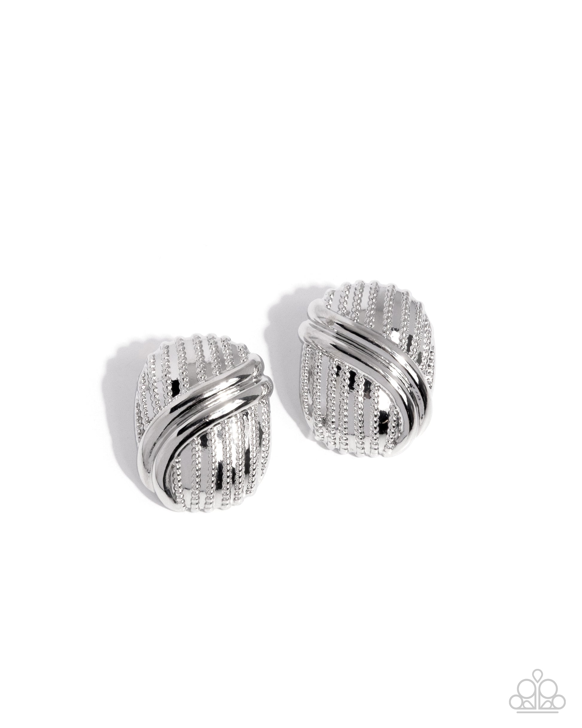 Official Overlay - silver - Paparazzi earrings