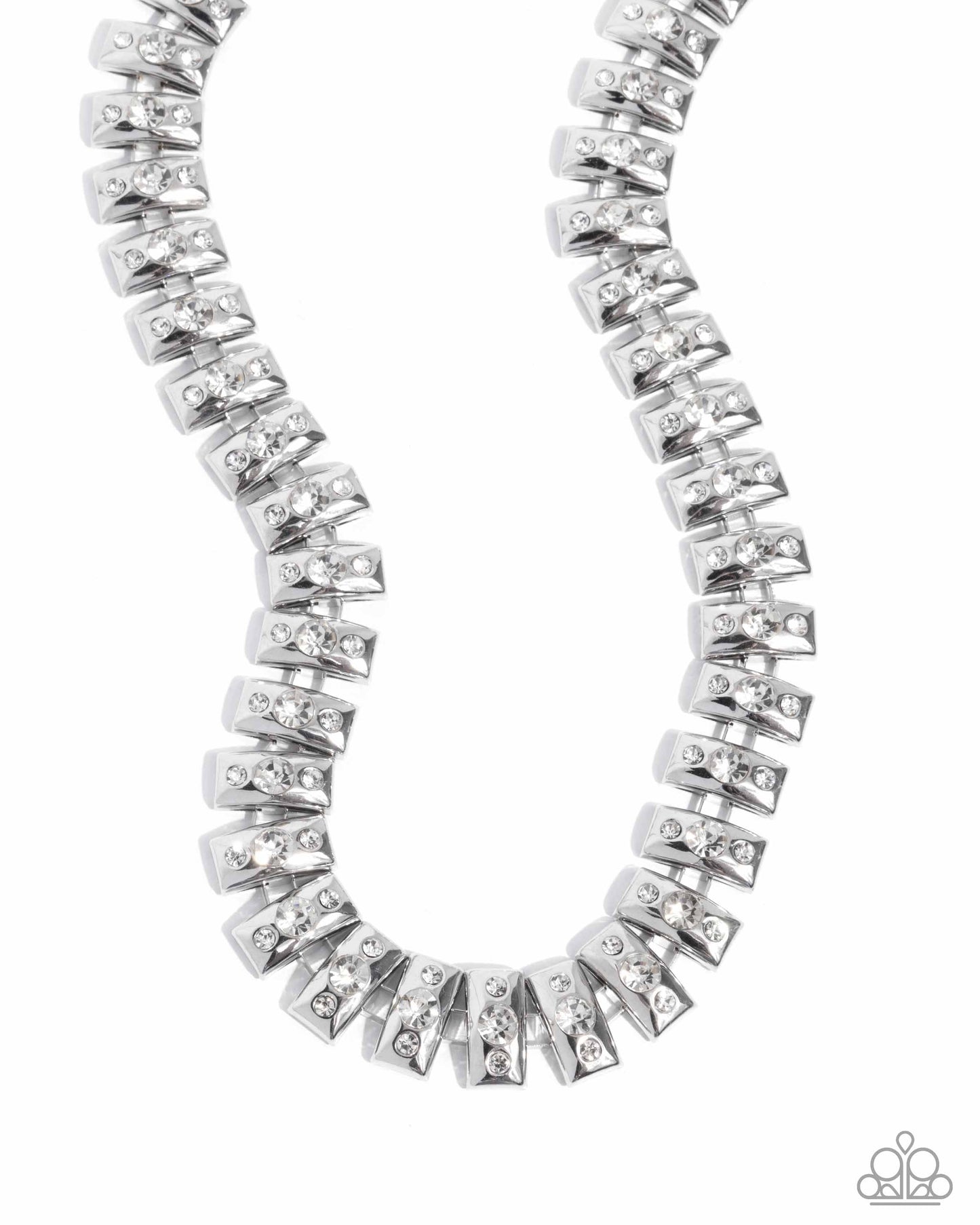 Officially Opulent - white - Paparazzi necklace
