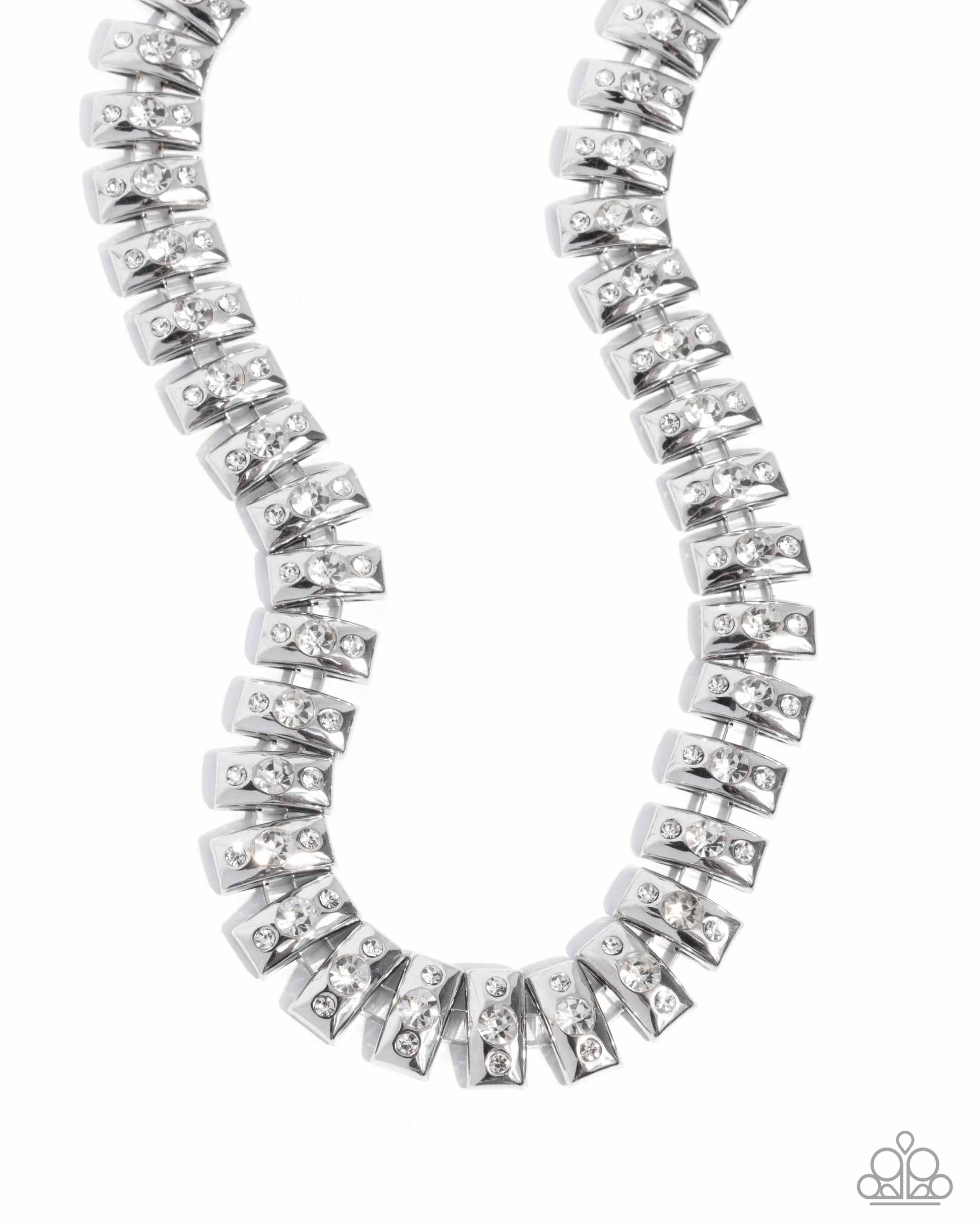 Officially Opulent - white - Paparazzi necklace