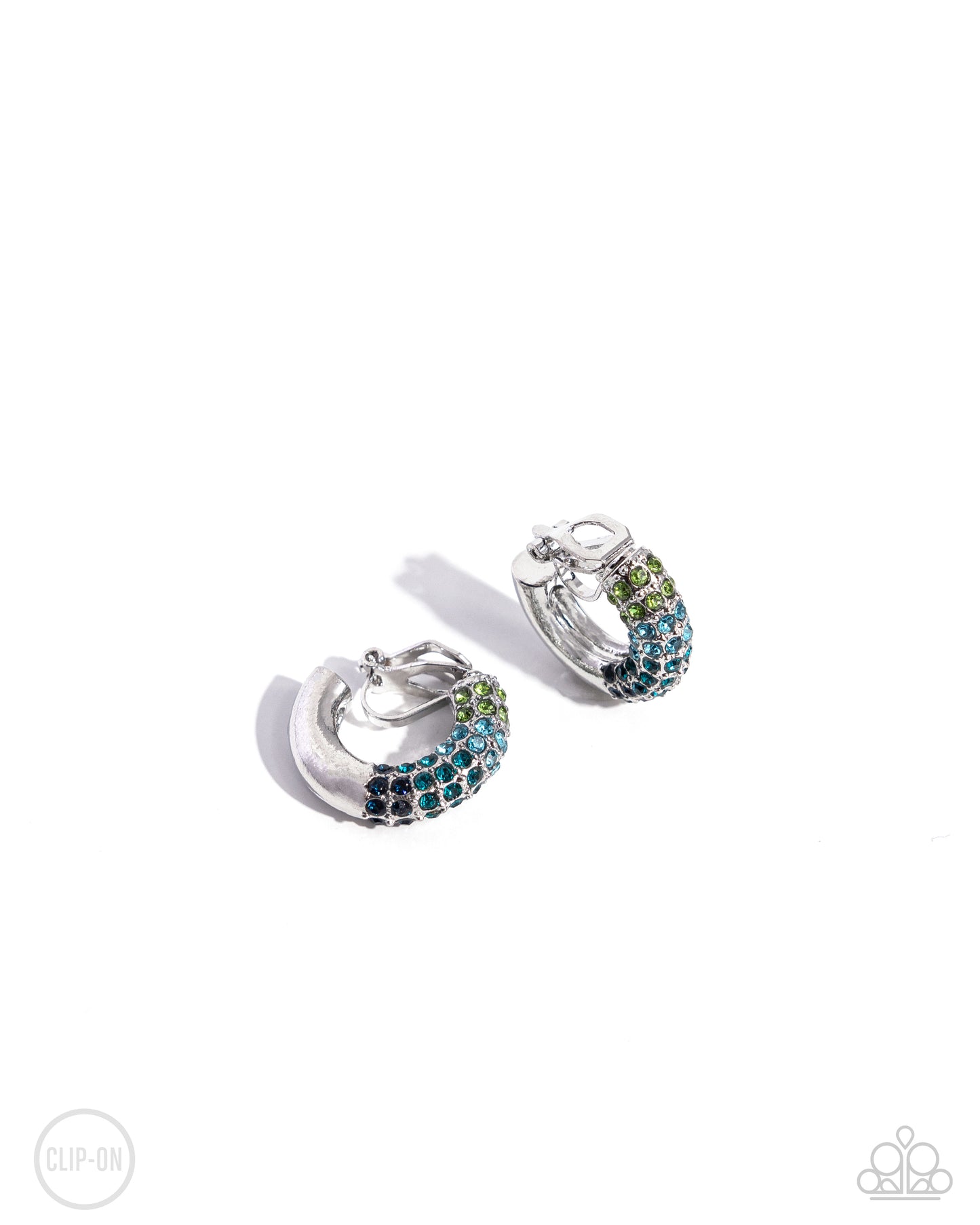 Ombré Observer - blue - Paparazzi CLIP ON earrings