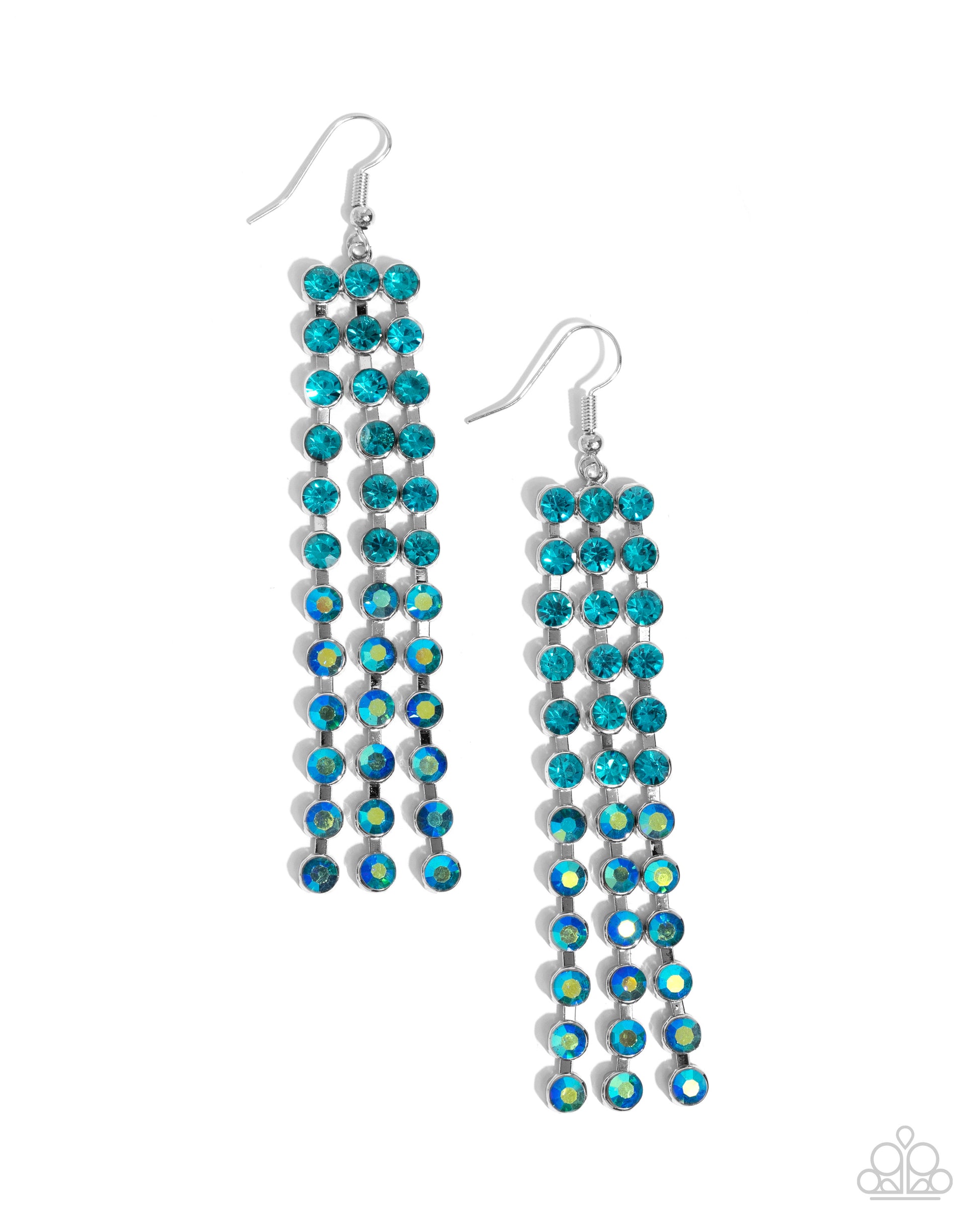 Ombré Occupation - blue - Paparazzi earrings