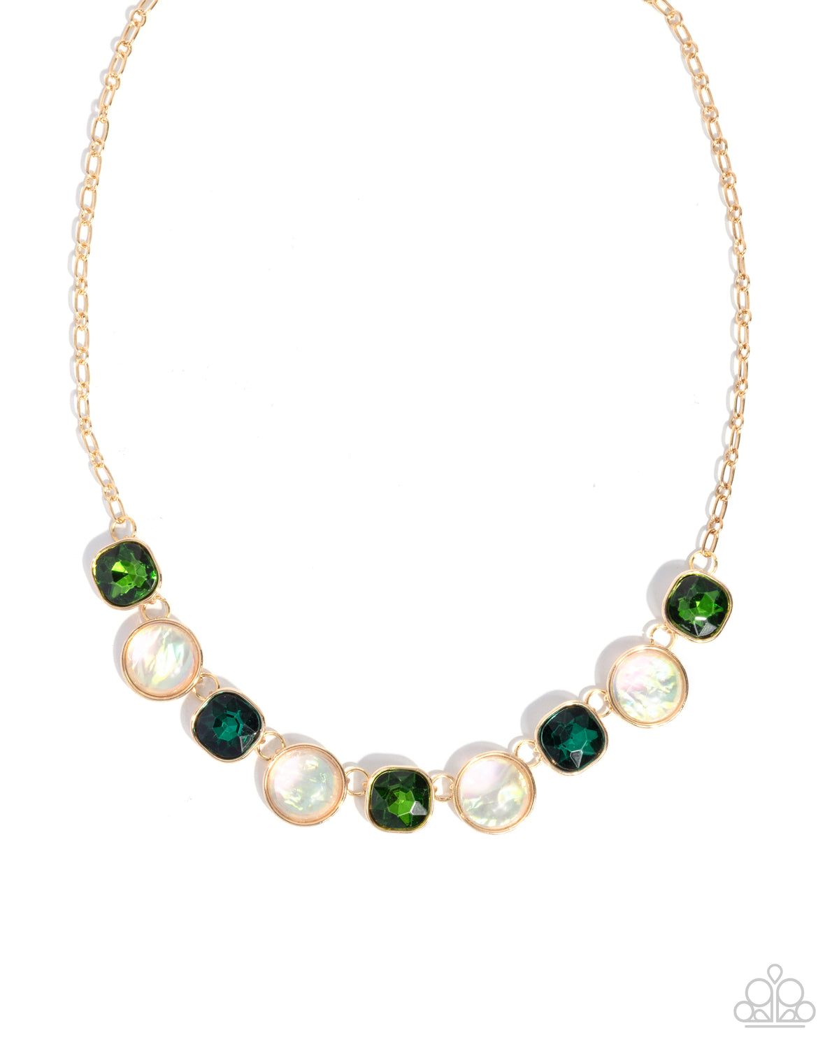 Opalescent Obsession - green - Paparazzi necklace