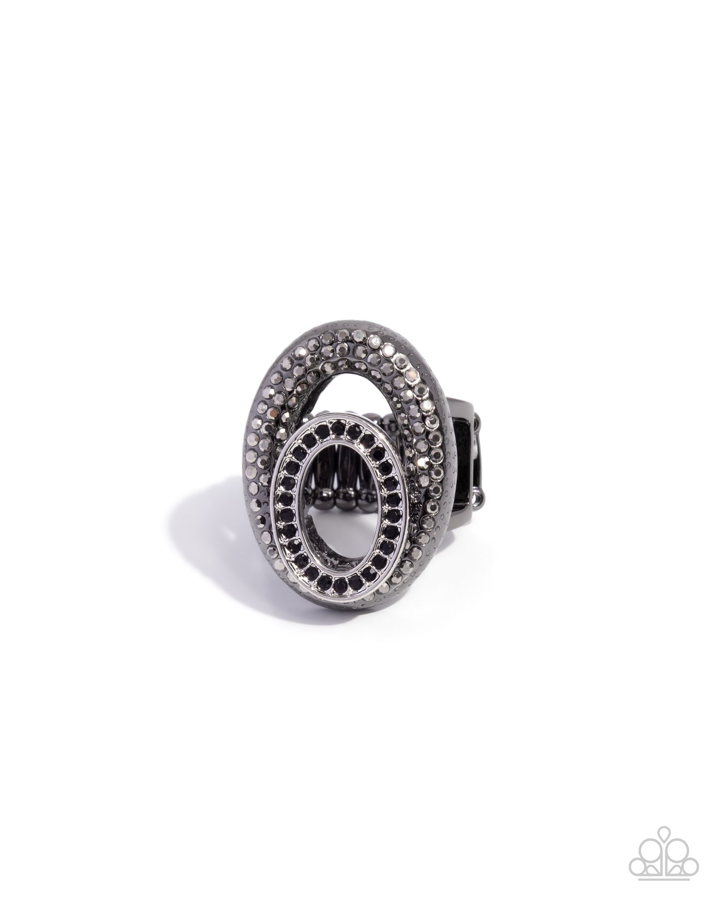 Optical Overlay - black - Paparazzi ring