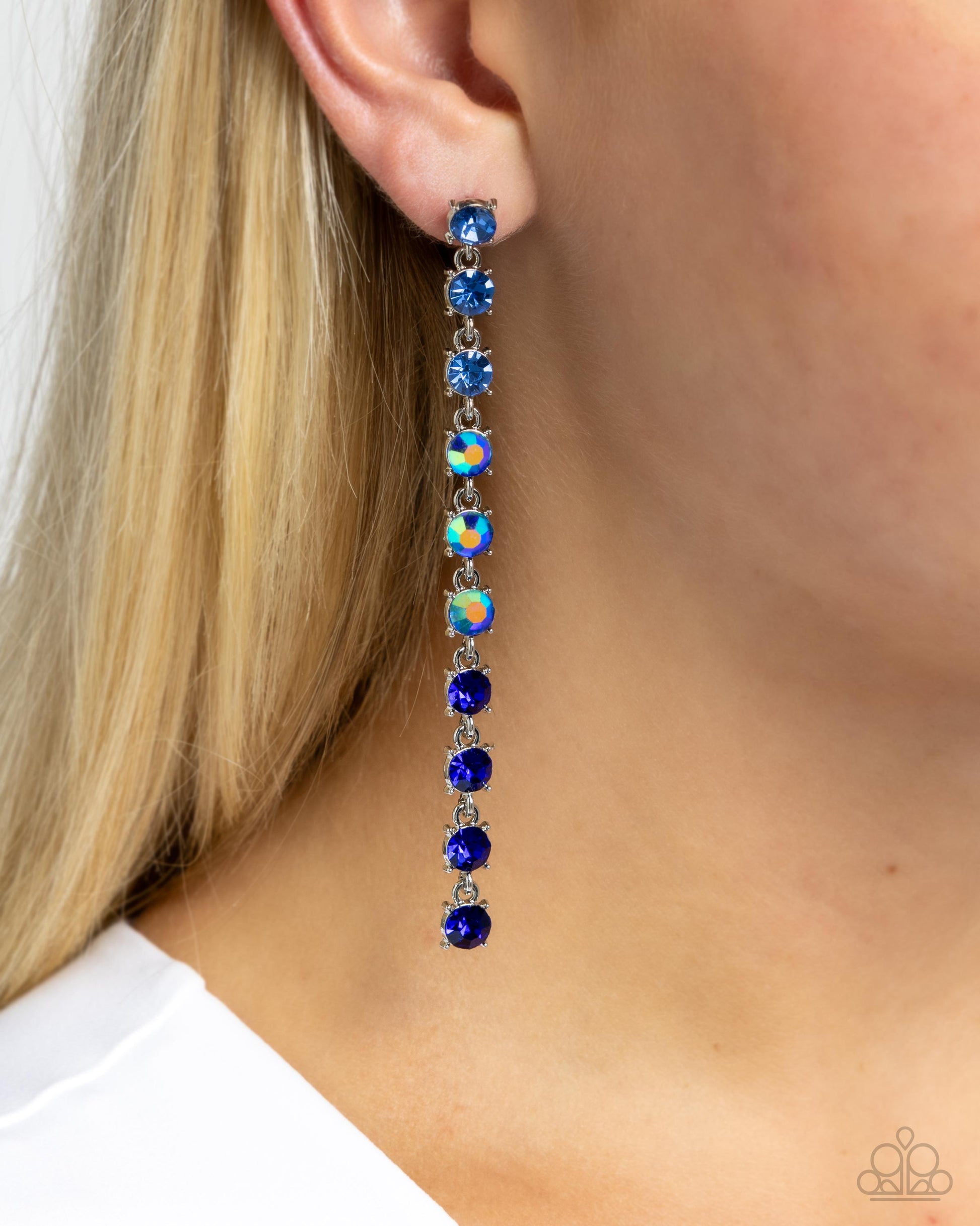 Opulent Ombré - blue - Paparazzi earrings