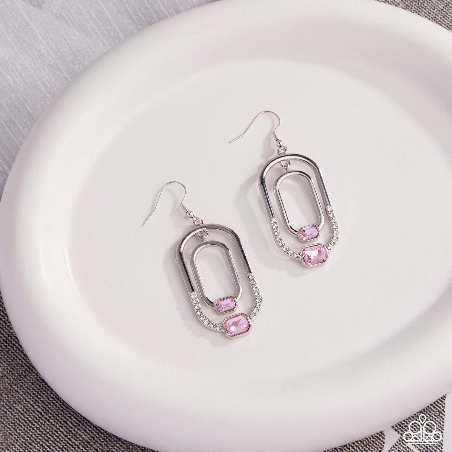 Opulent Operation - pink - Paparazzi earrings