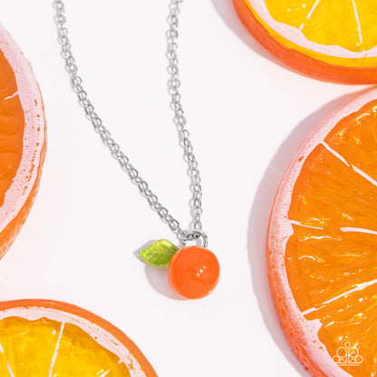 Orange Opulence - orange - Paparazzi necklace