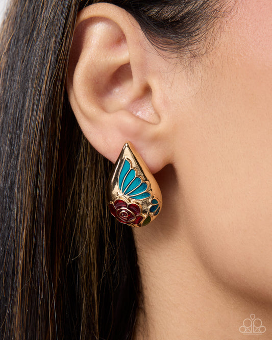 Ornamental Obligato - multi - Paparazzi earrings
