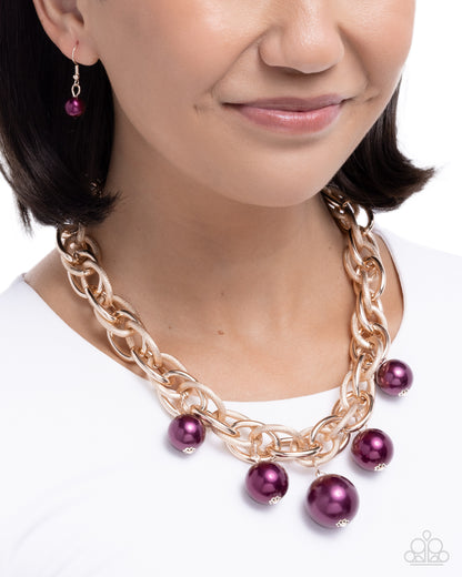 Ornamental Obsession - purple - Paparazzi necklace