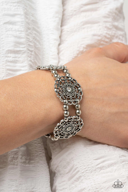 Ornamental Occasion - white - Paparazzi bracelet