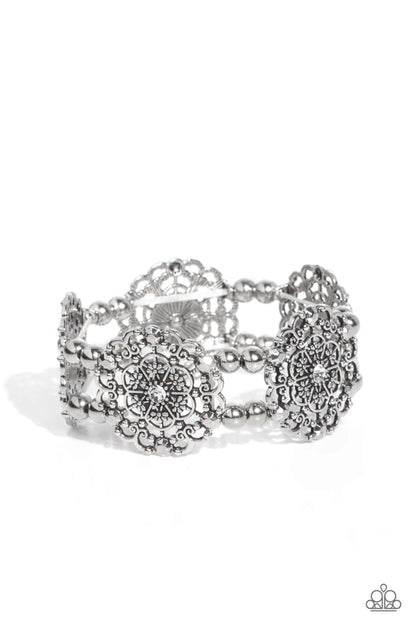 Ornamental Occasion - white - Paparazzi bracelet