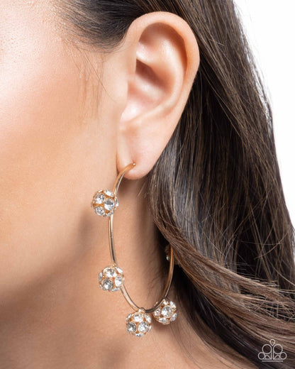 Ornamental Optimism - gold - Paparazzi earrings