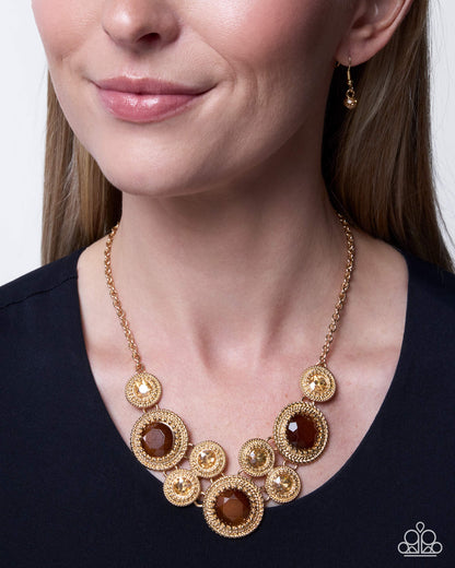 Ornate Opera - brown - Paparazzi necklace