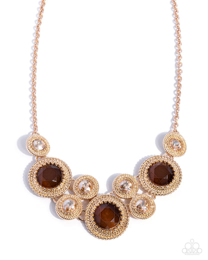 Ornate Opera - brown - Paparazzi necklace