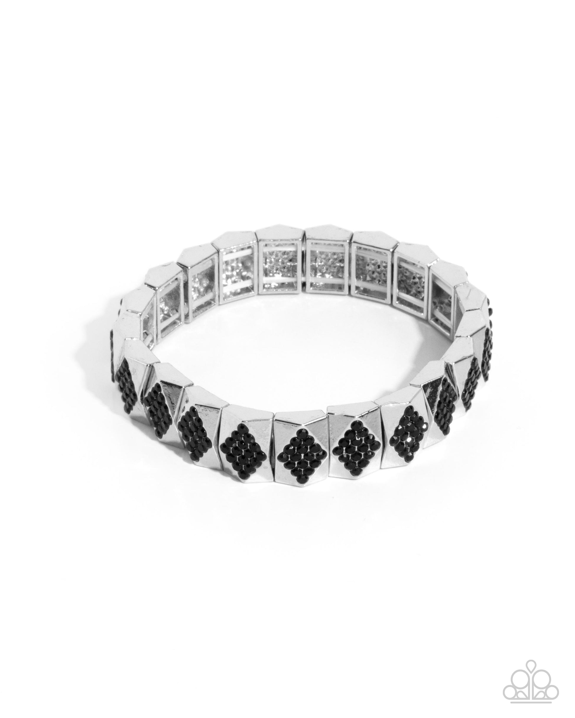 Ornate Outline - black - Paparazzi bracelet