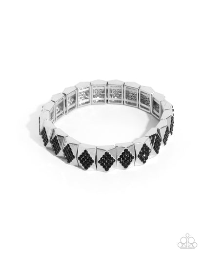 Ornate Outline - black - Paparazzi bracelet