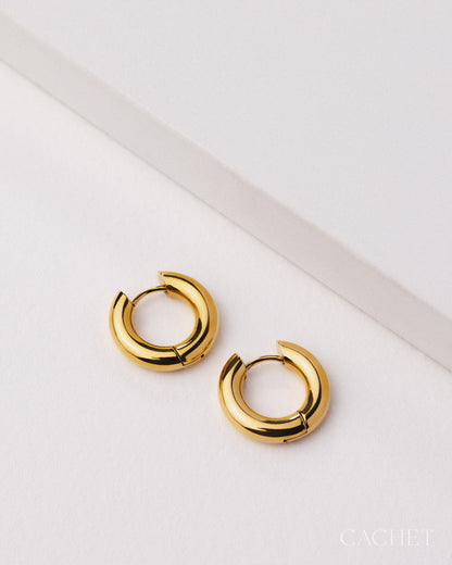 Oro - Cachet earrings - Cachet by Paparazzi