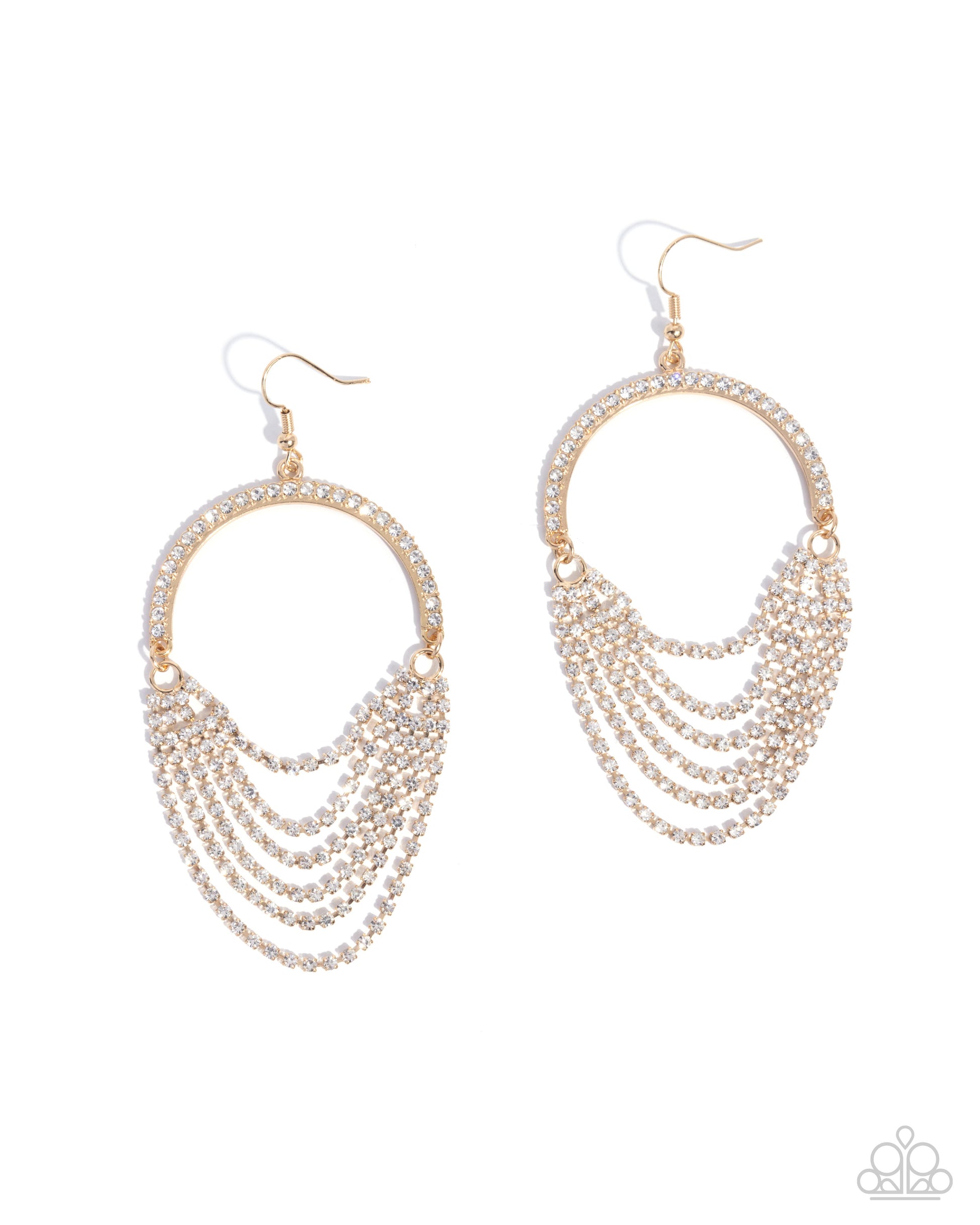 Ostentatious Opulence - gold - Paparazzi earrings