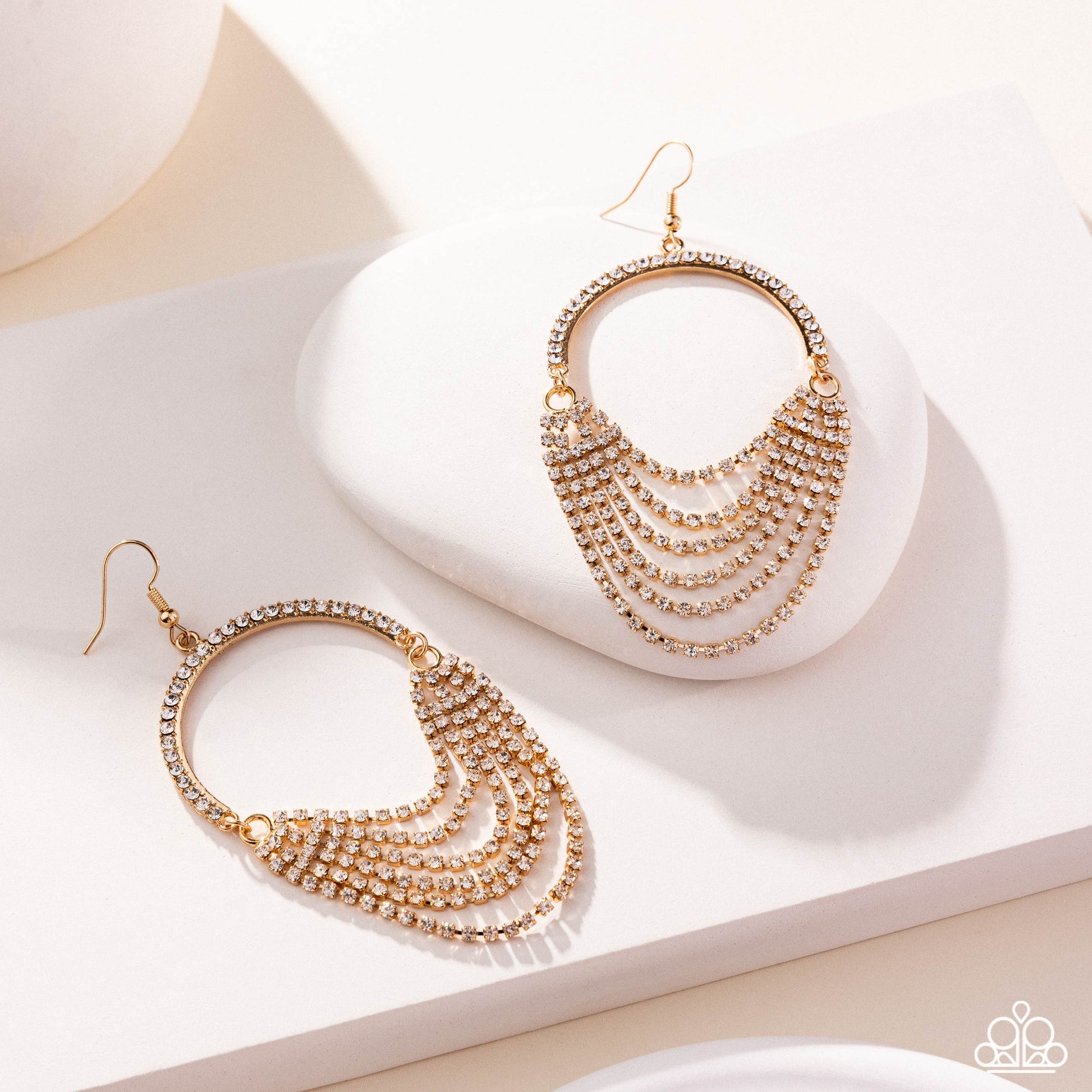 Ostentatious Opulence - gold - Paparazzi earrings