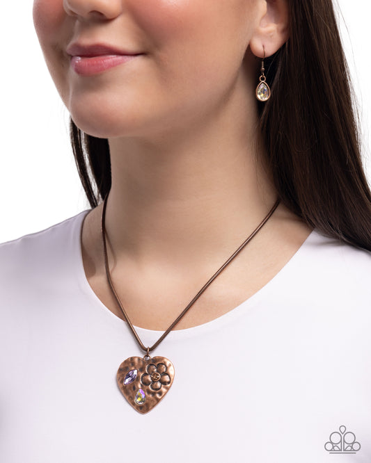 Outgoing Opulence - copper - Paparazzi necklace