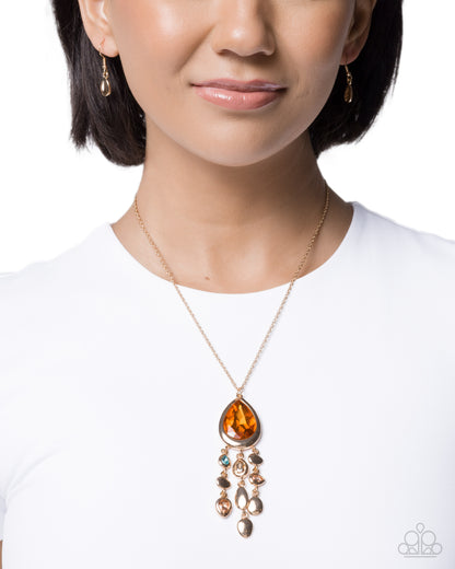 Oval Observation - multi - Paparazzi necklace