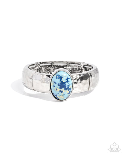 Oval Obsession - blue - Paparazzi bracelet