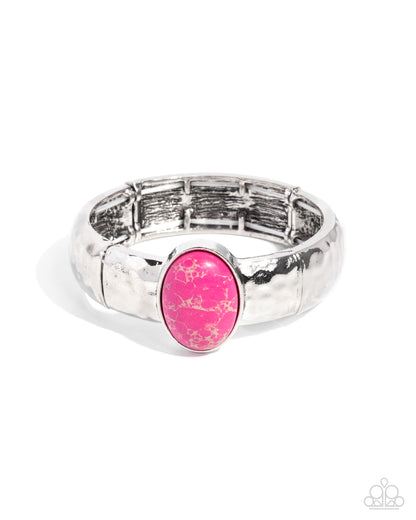 Oval Obsession - pink - Paparazzi bracelet