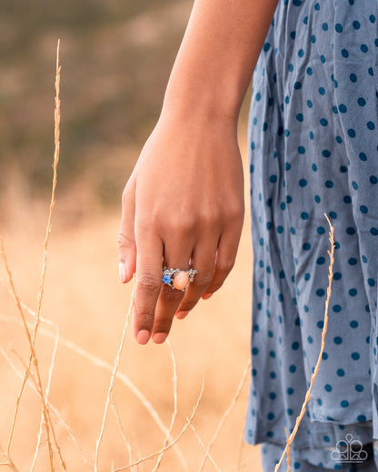 Oval Occupation - orange - Paparazzi ring