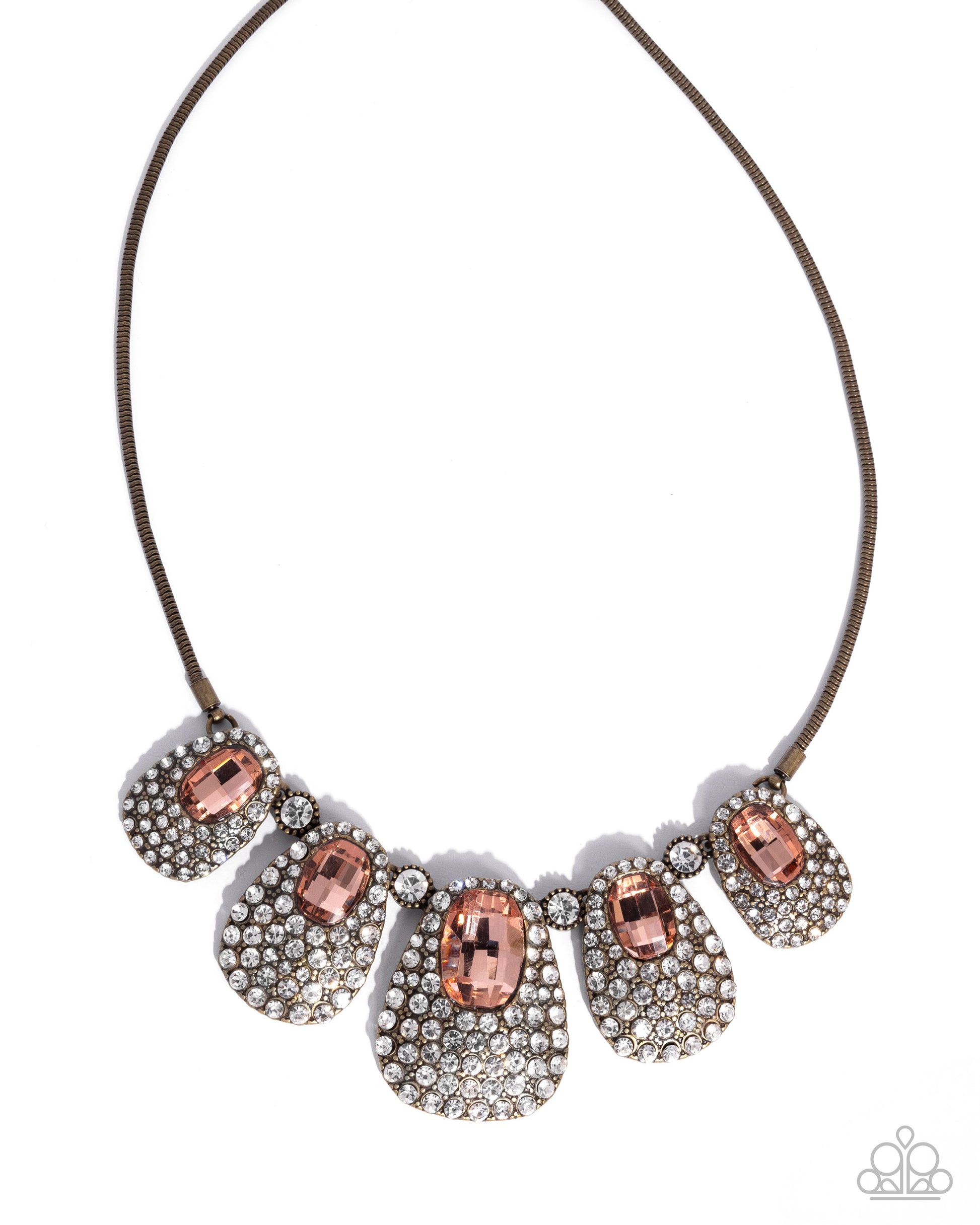 Oval Ovation - brass - Paparazzi necklace