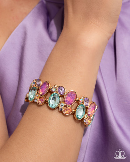Oval Overture - multi - Paparazzi bracelet