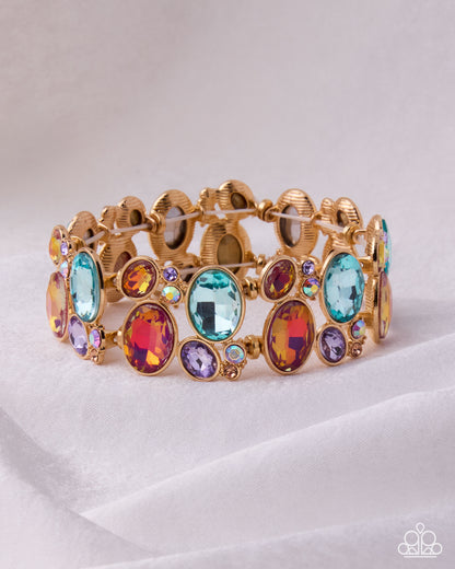 Oval Overture - multi - Paparazzi bracelet