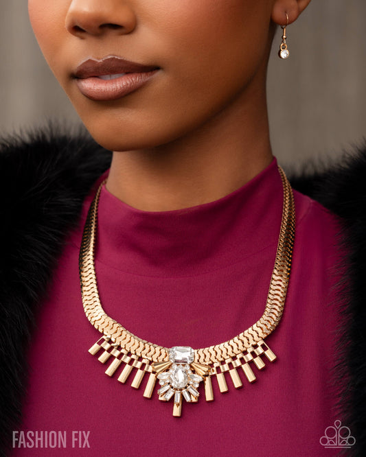 Over The Top Opulence - gold - Paparazzi necklace