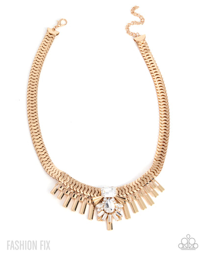 Over The Top Opulence - gold - Paparazzi necklace
