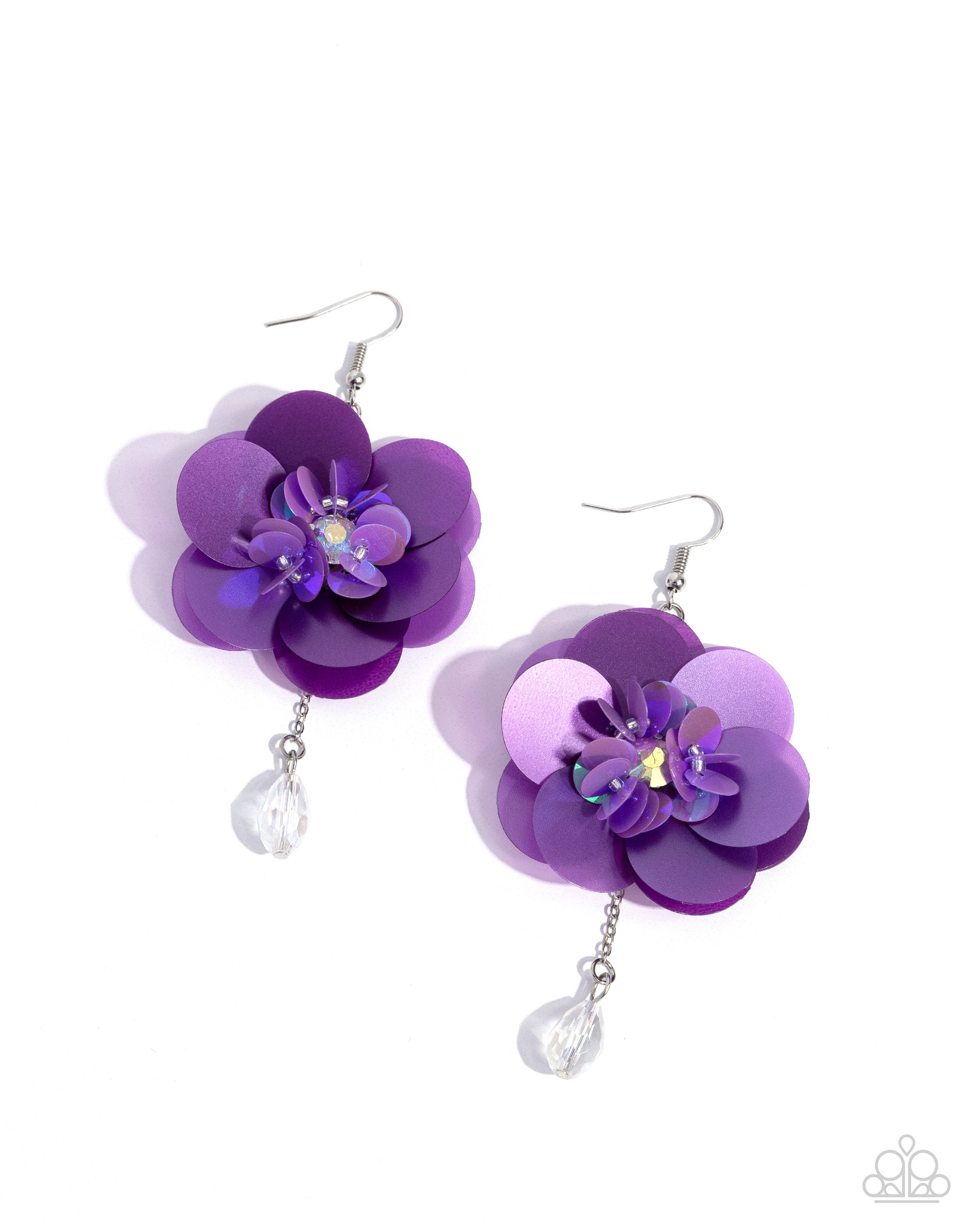 Oversized Opulence - purple - Paparazzi earrings – JewelryBlingThing