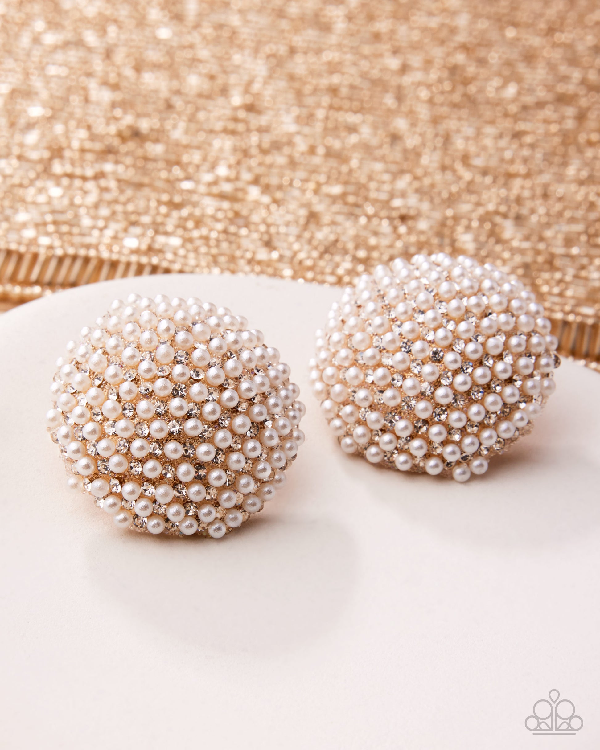 Overwhelming Opulence - gold - Paparazzi earrings