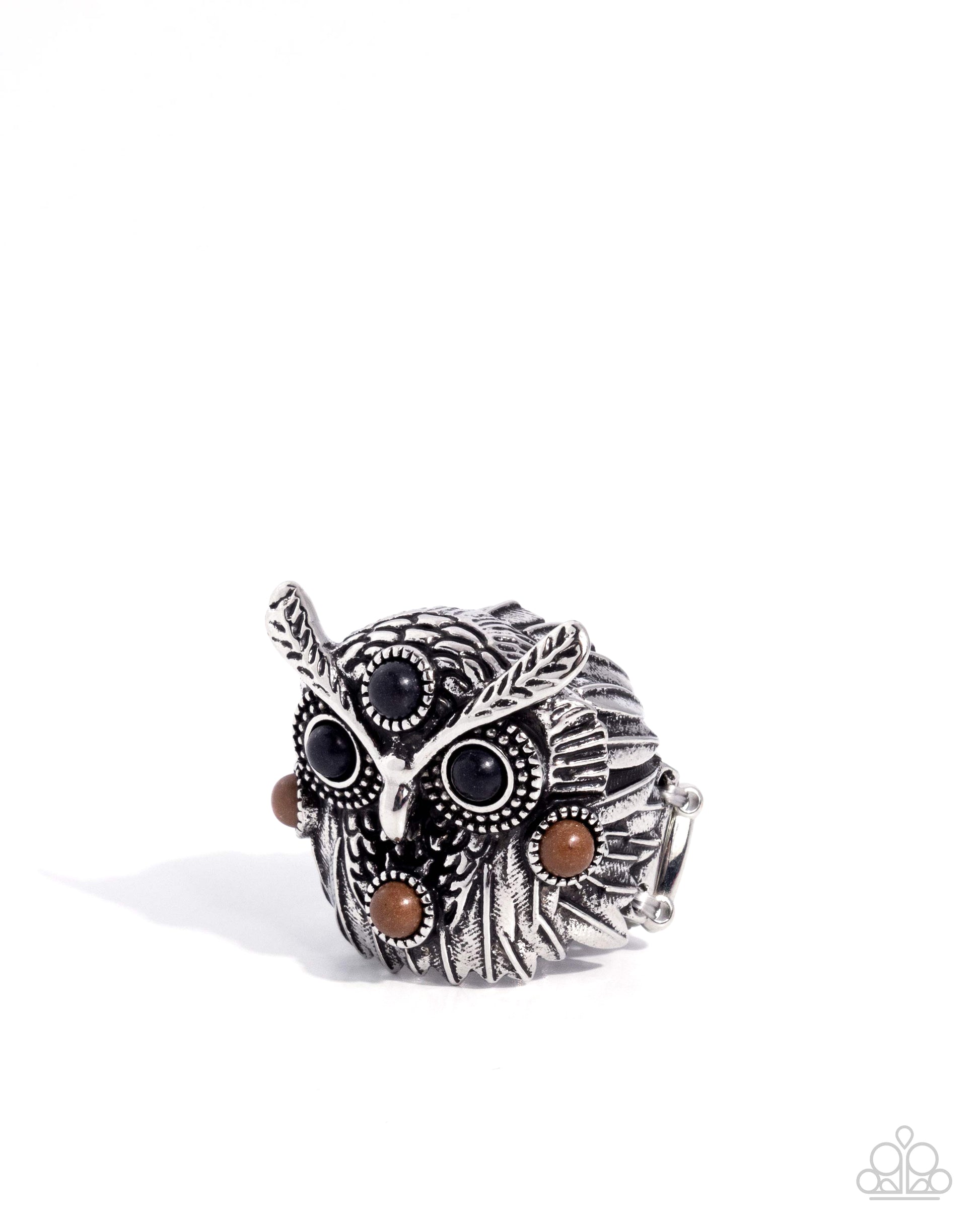 Owl Obligato - brown - Paparazzi ring