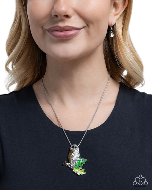 Owl Order - brown - Paparazzi necklace