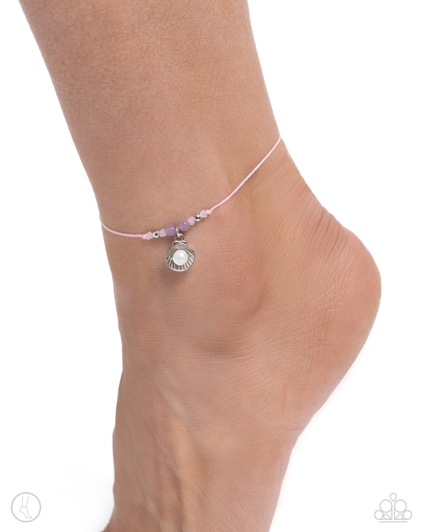 Oyster Overture - pink - Paparazzi anklet