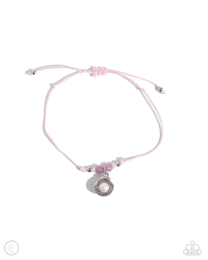 Oyster Overture - pink - Paparazzi anklet