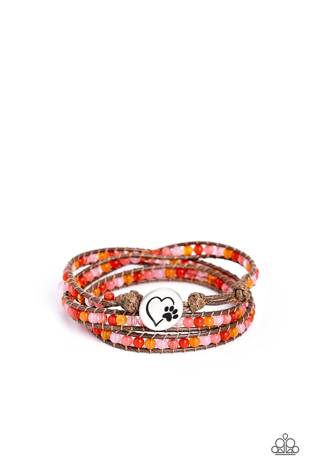 PAW-sitive Thinking - orange - Paparazzi bracelet